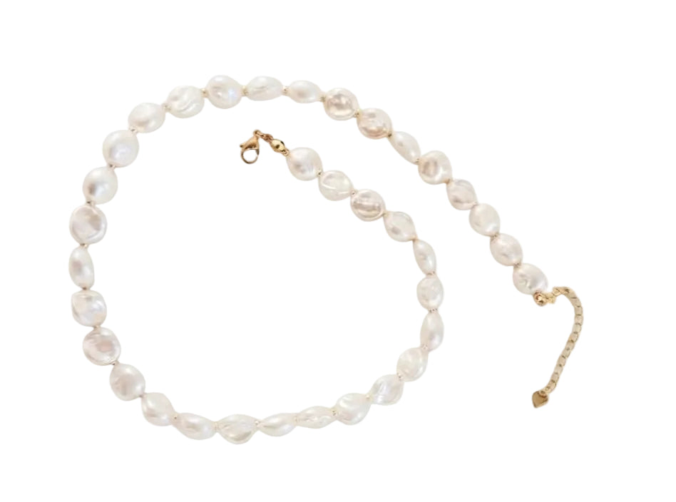 Collar Perlas Moneda