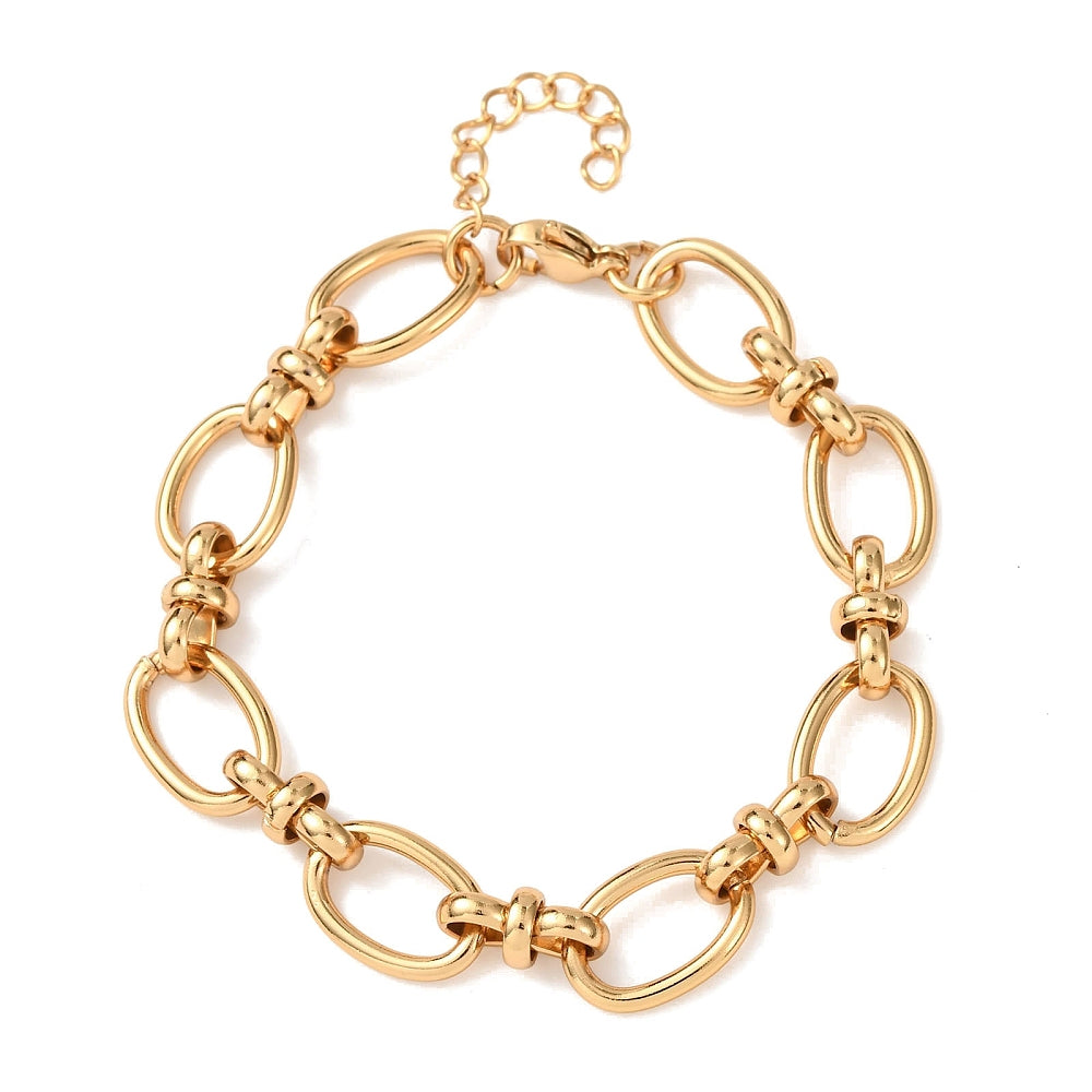 Oval link bracelet