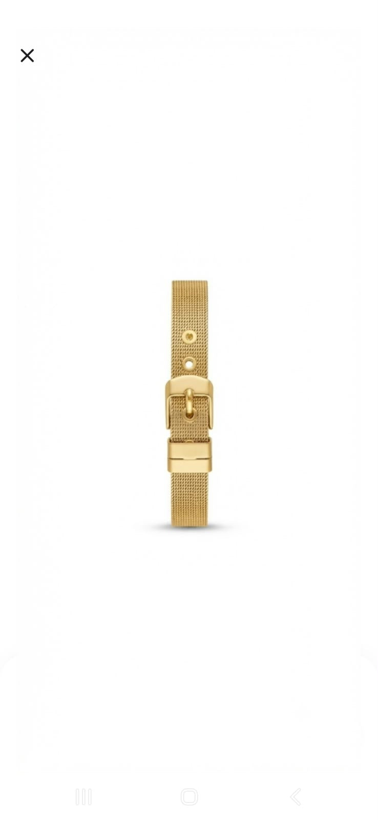 Pulsera Malla Correa Dorada