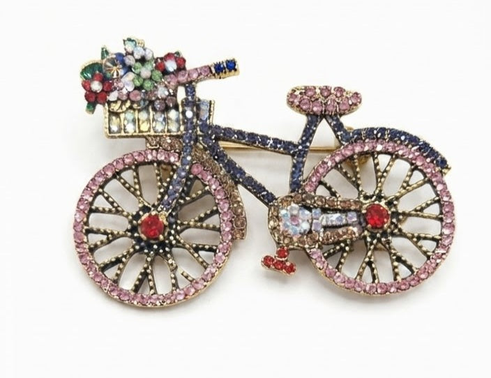 Broche bicicleta aleación multicolor - vista completa