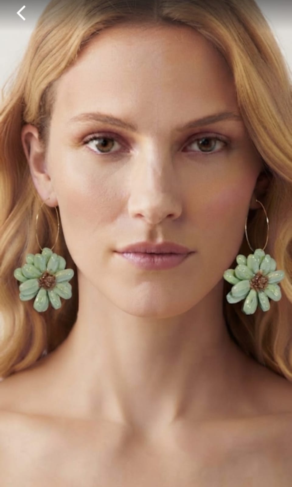 Pendientes Margarita Verde | Resina 50mm