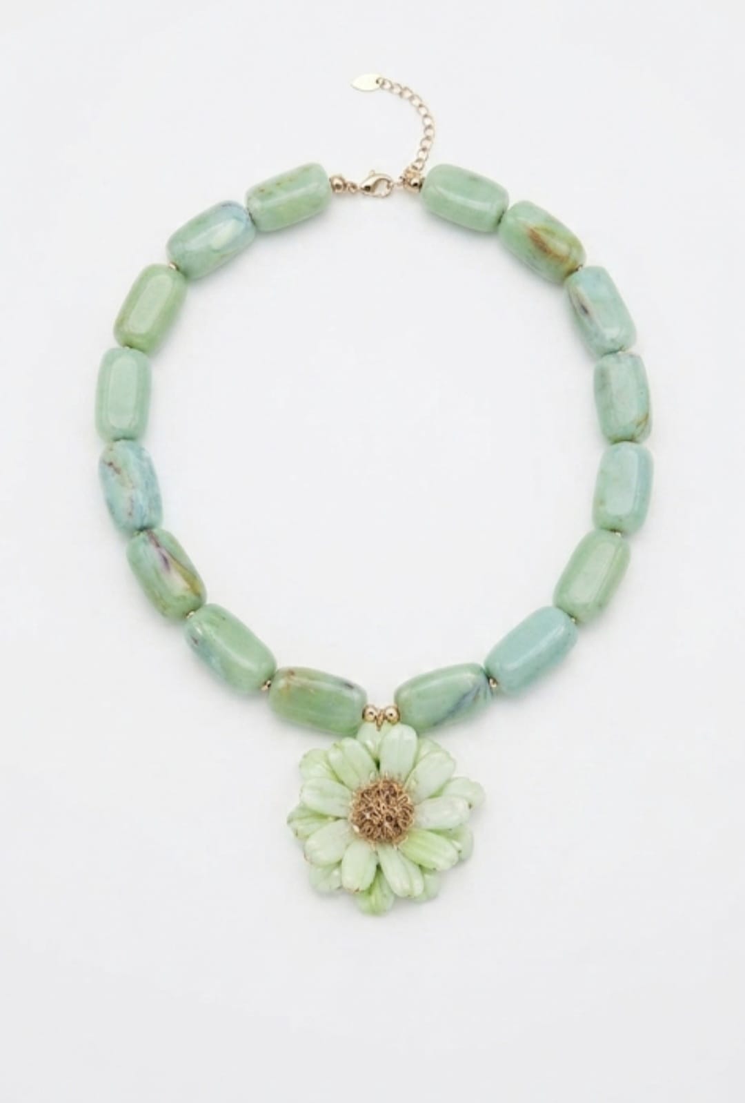 Collar Margarita Verde | Acrílico y Resina