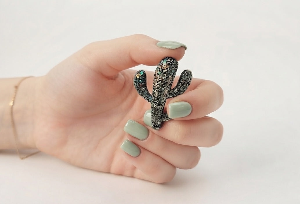 Broche Cactus de Aleación